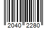 Barcode 20402280