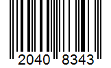 Barcode 20408343