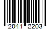 Barcode 20412203