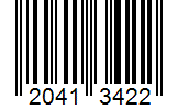Barcode 20413422