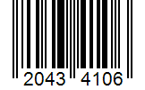 Barcode 20434106