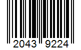 Barcode 20439224