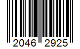 Barcode 20462925