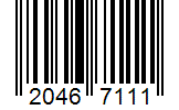 Barcode 20467111