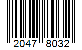 Barcode 20478032
