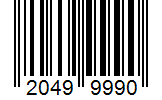 Barcode 20499990