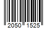 Barcode 20501525