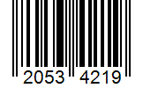 Barcode 20534219
