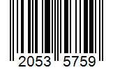 Barcode 20535759