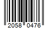Barcode 20580476