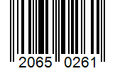 Barcode 20650261