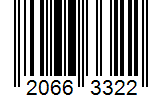 Barcode 20663322