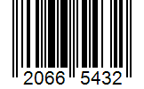 Barcode 20665432