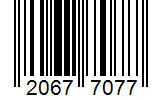 Barcode 20677077