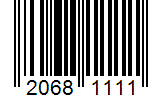 Barcode 20681111