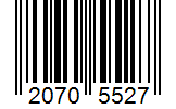 Barcode 20705527