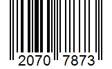 Barcode 20707873
