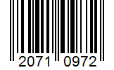 Barcode 20710972