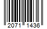 Barcode 20711436