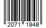 Barcode 20711948
