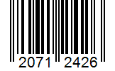 Barcode 20712426
