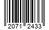 Barcode 20712433
