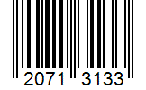 Barcode 20713133