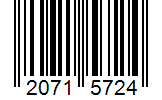 Barcode 20715724