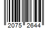 Barcode 20752644