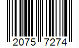 Barcode 20757274