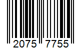 Barcode 20757755