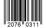 Barcode 20760311