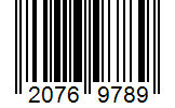Barcode 20769789