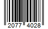 Barcode 20774028