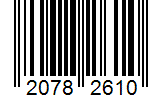 Barcode 20782610