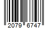 Barcode 20796747