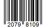 Barcode 20798109