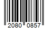 Barcode 20800857