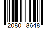 Barcode 20808648