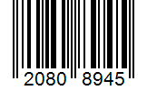 Barcode 20808945