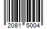 Barcode 20815004