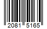 Barcode 20815165