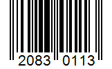 Barcode 20830113