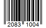 Barcode 20831004