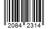 Barcode 20842314