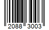 Barcode 20883003