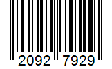 Barcode 20927929