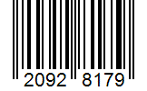 Barcode 20928179