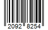 Barcode 20928254