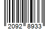 Barcode 20928933